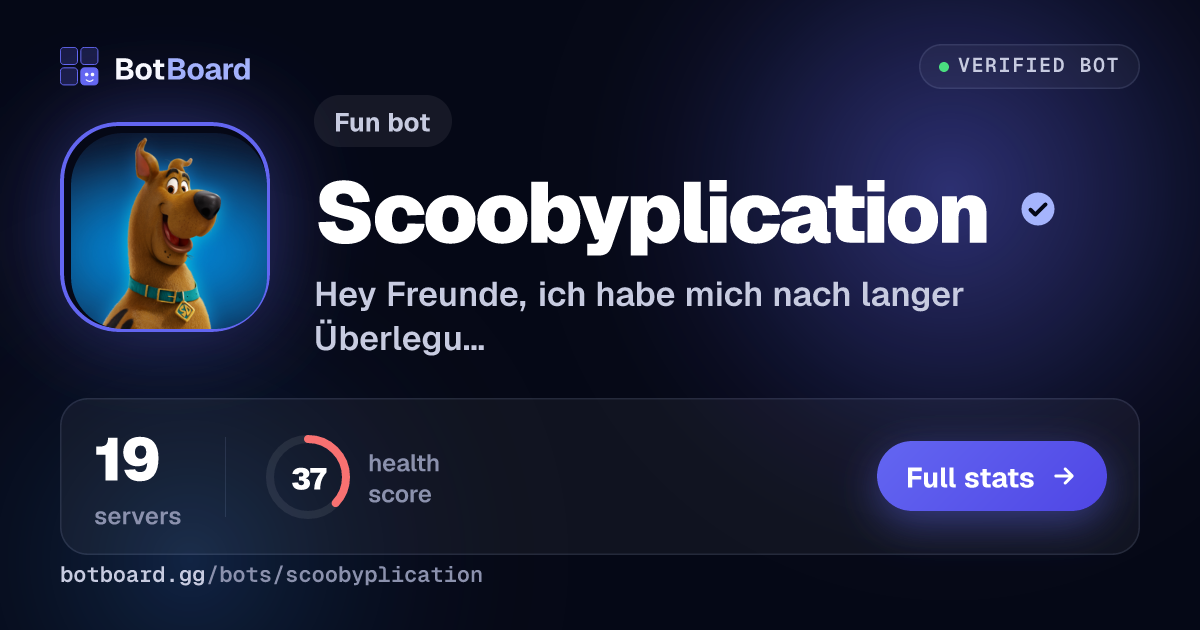 Share card for Scoobyplication