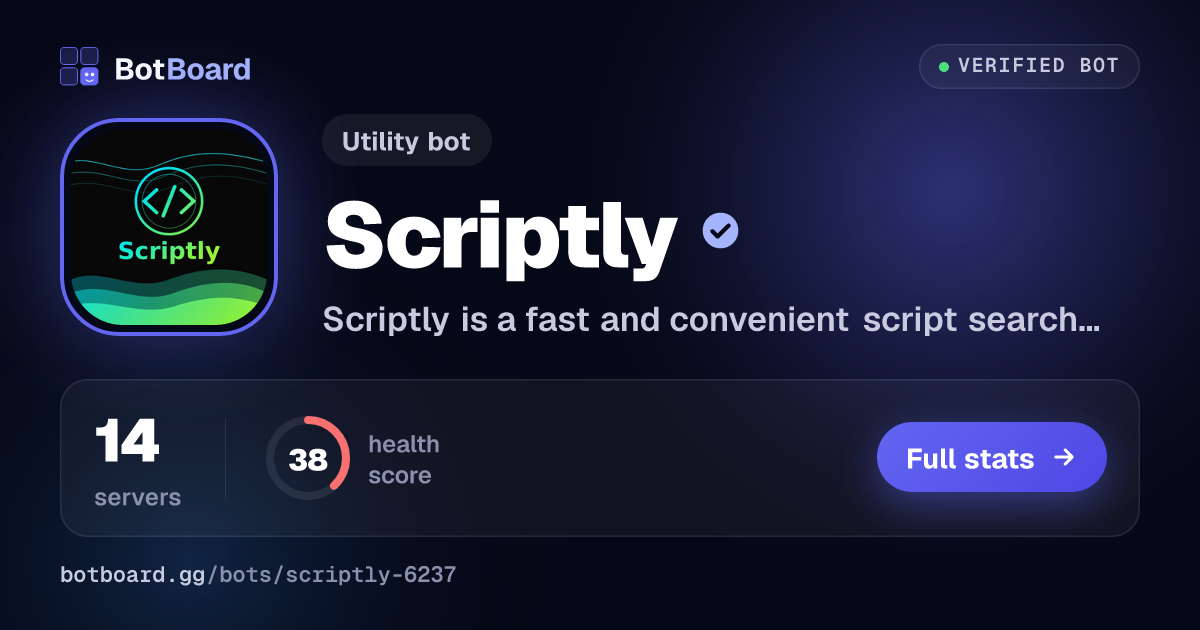 Share card for Scriptly
