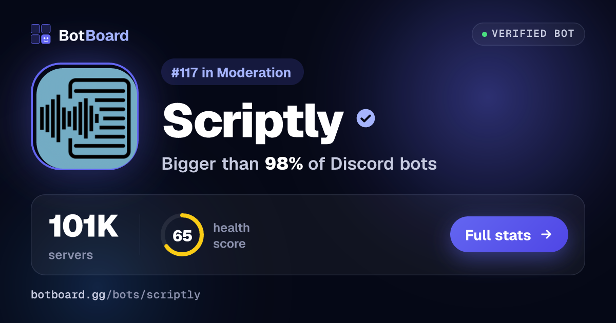 Share card for Scriptly