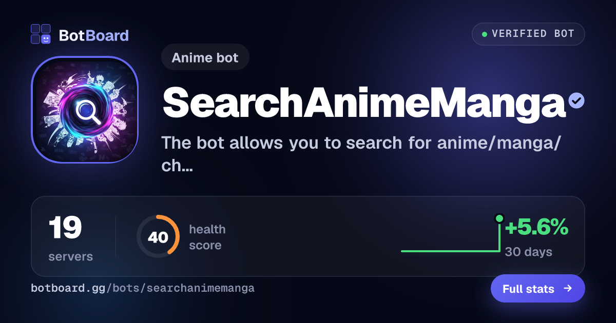 Share card for SearchAnimeManga