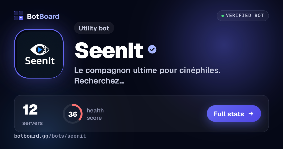 Share card for SeenIt