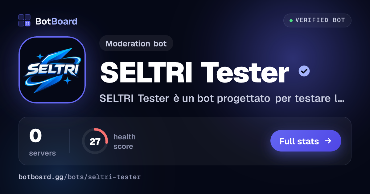 Share card for SELTRI Tester