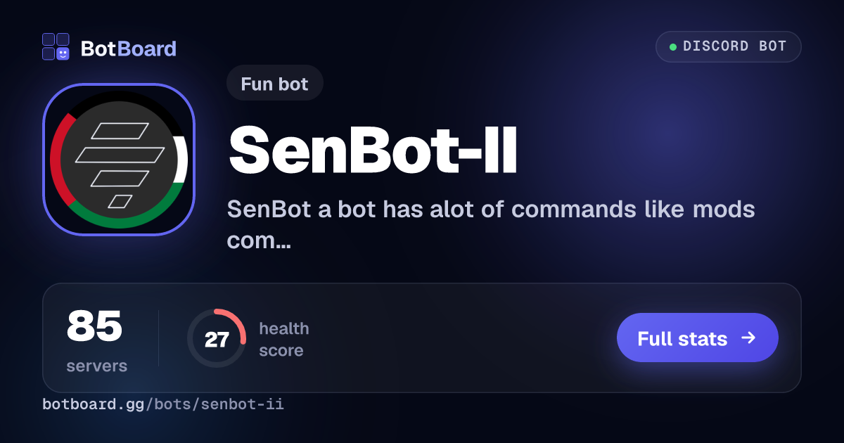Share card for SenBot-II