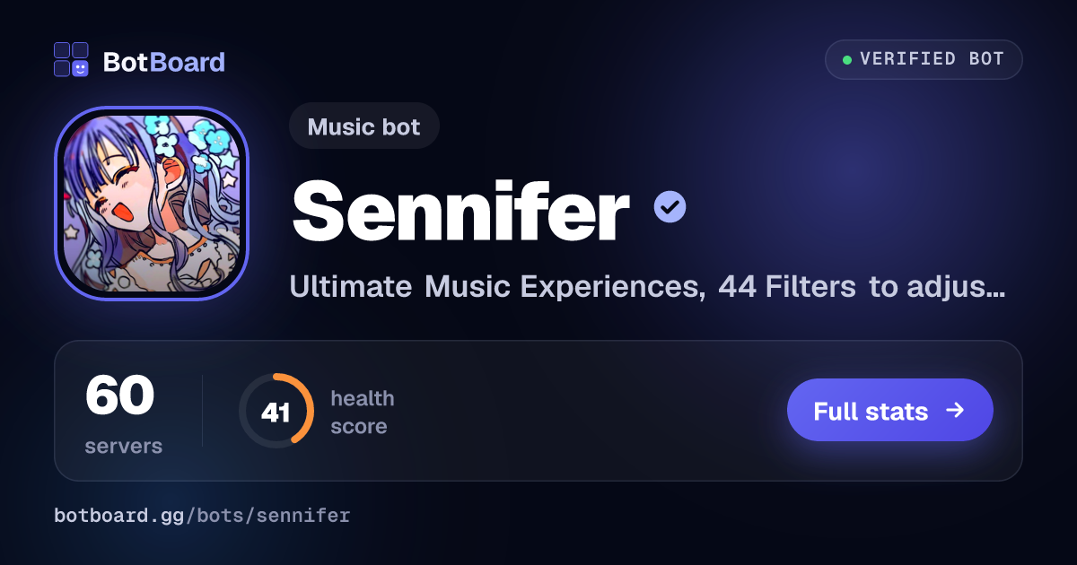 Share card for Sennifer