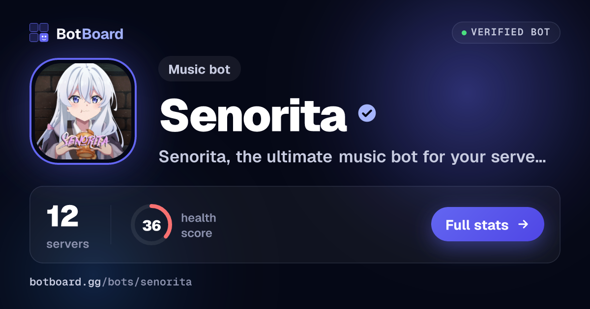 Share card for Senorita