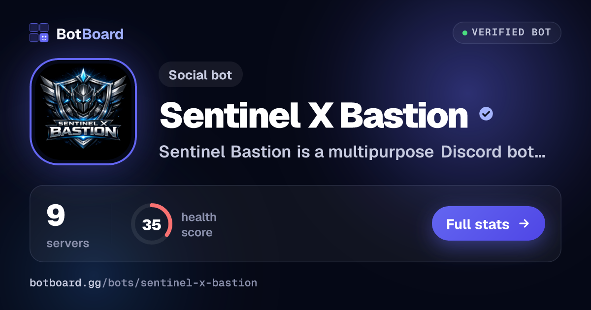 Share card for Sentinel X Bastion