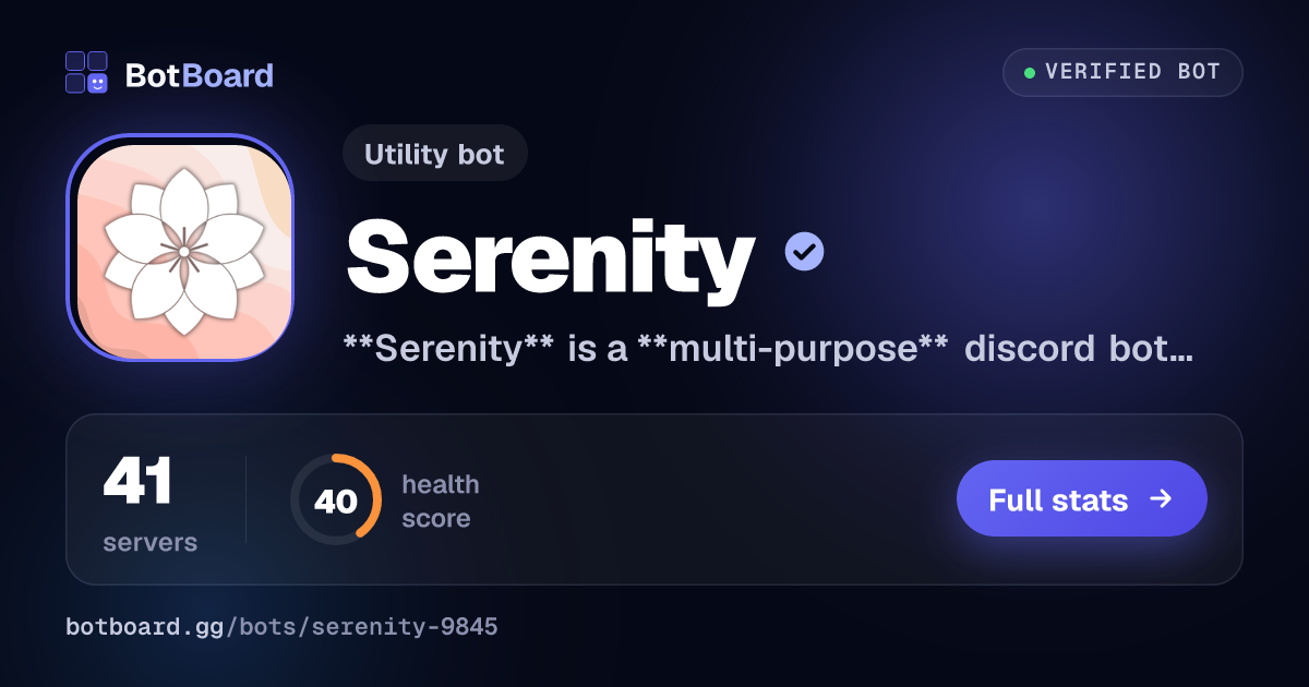 Share card for Serenity