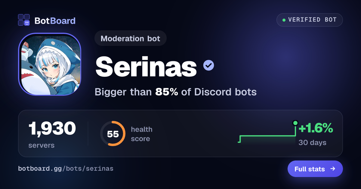 Share card for Serinas 💦