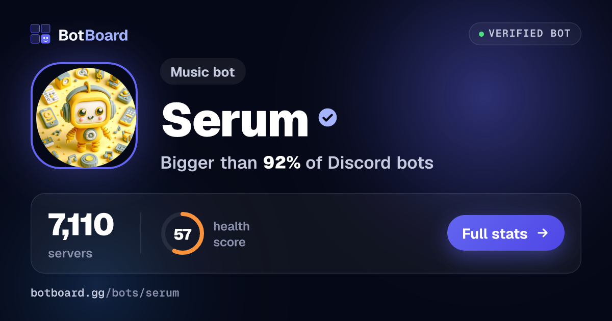 Share card for Serum
