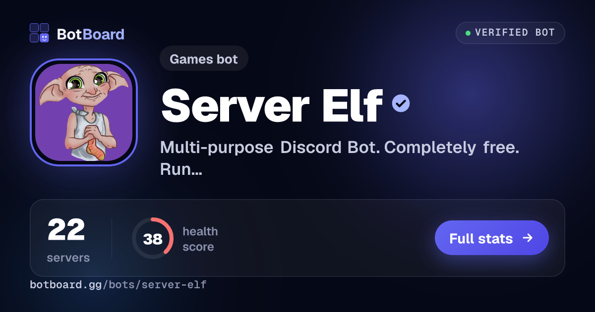 Share card for Server Elf