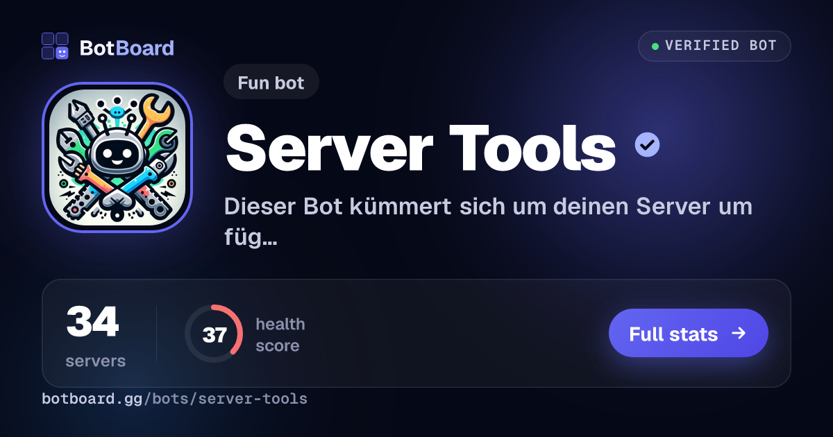 Share card for Server Tools
