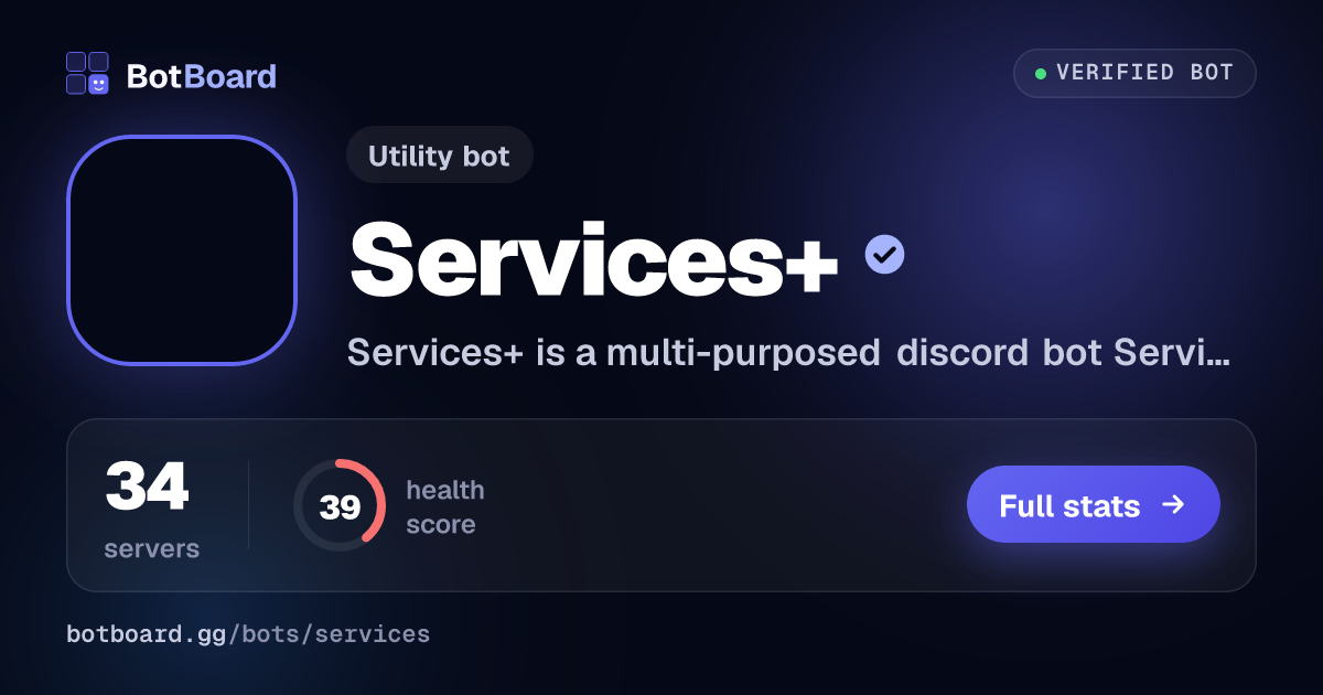 Share card for Services+