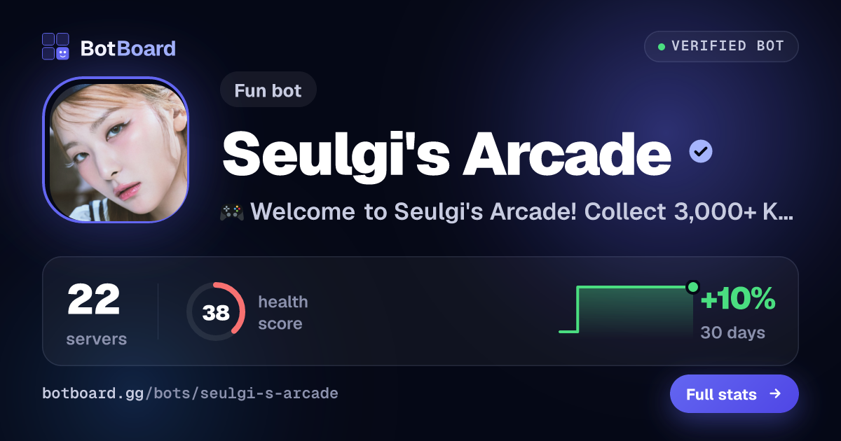 Share card for Seulgi's Arcade