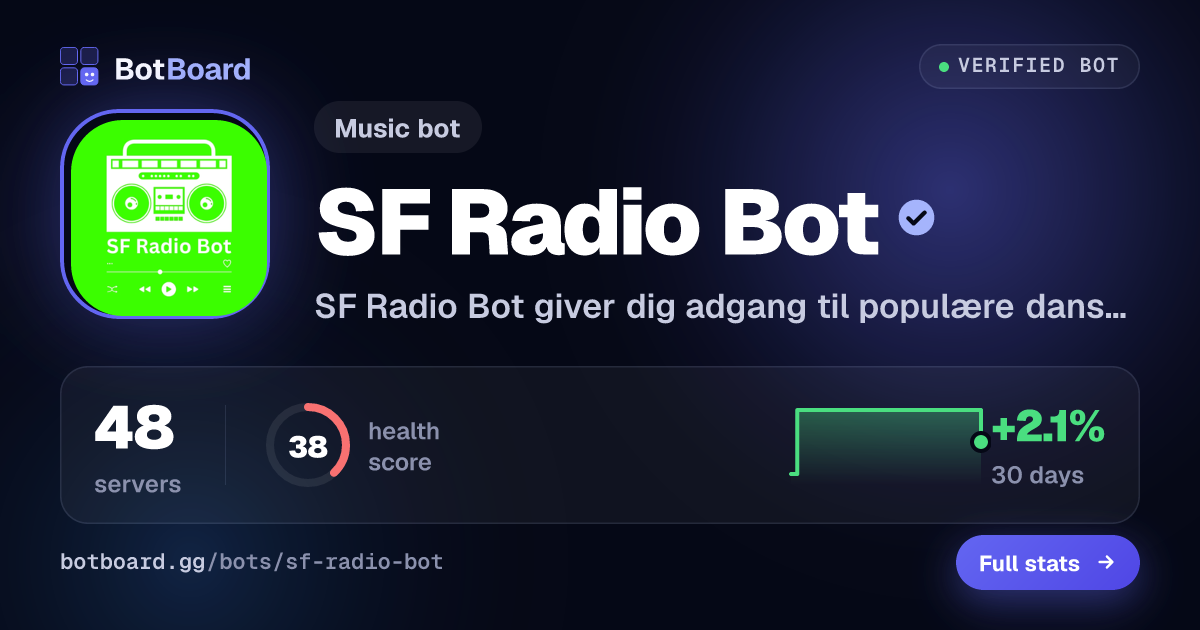 Share card for SF Radio Bot
