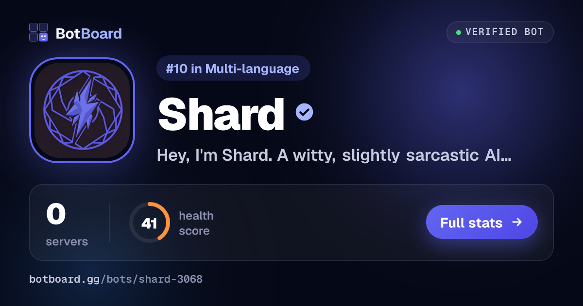 Share card for Shard