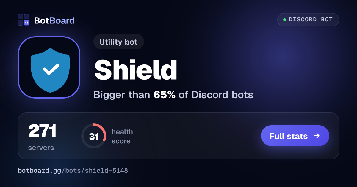 Share card for Shield