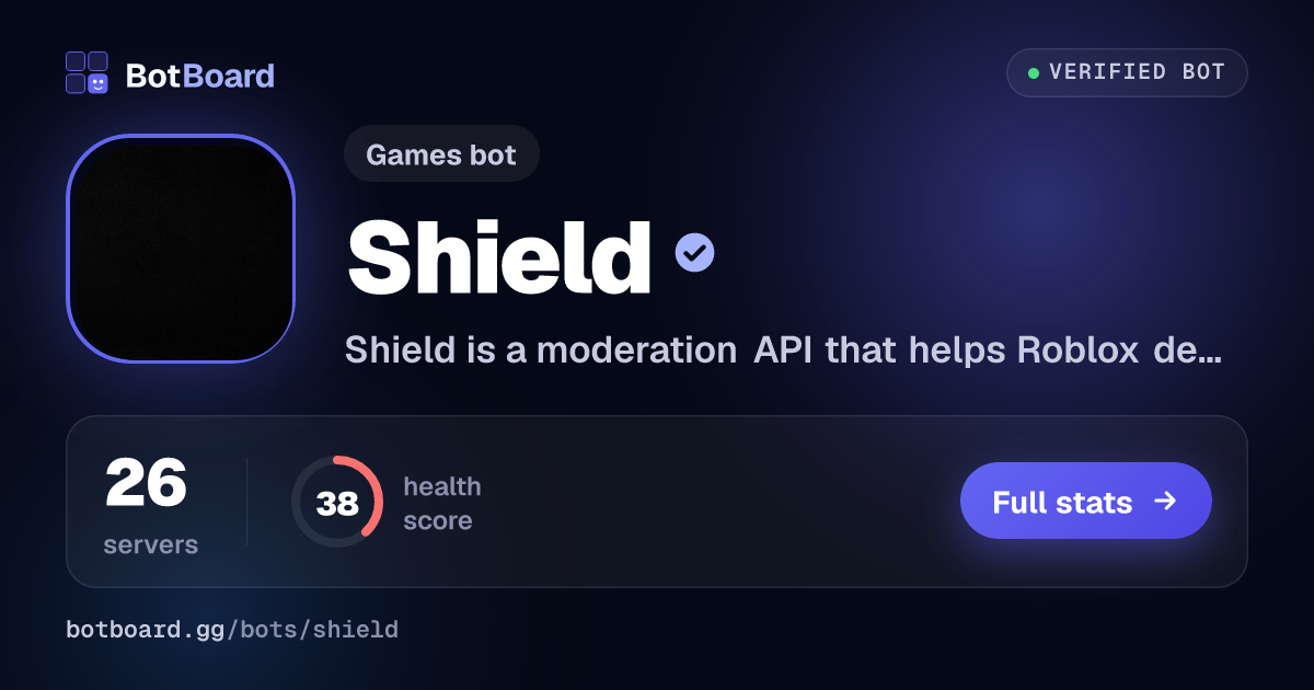 Share card for Shield