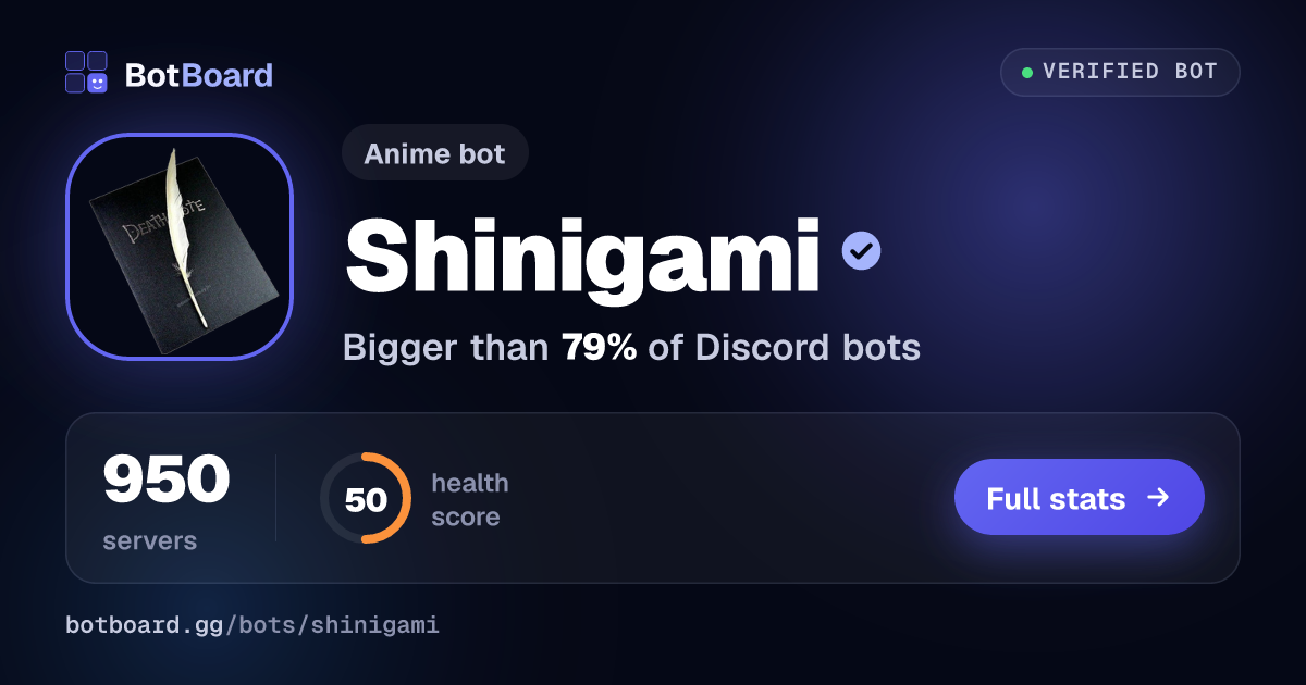 Share card for Shinigami