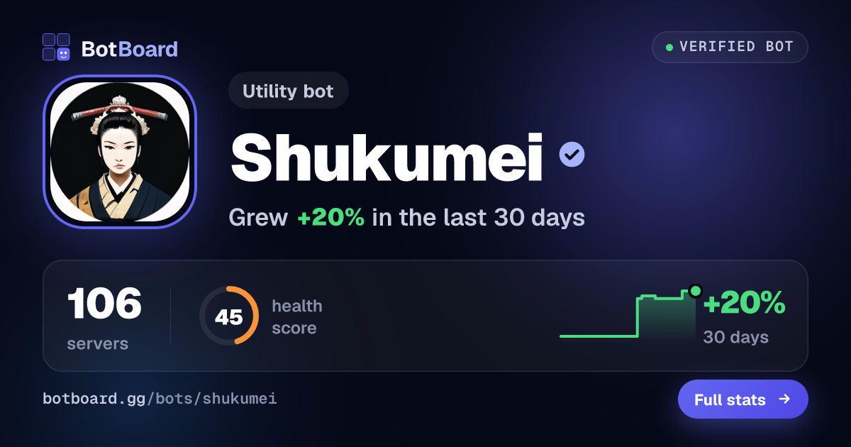 Share card for Shukumei