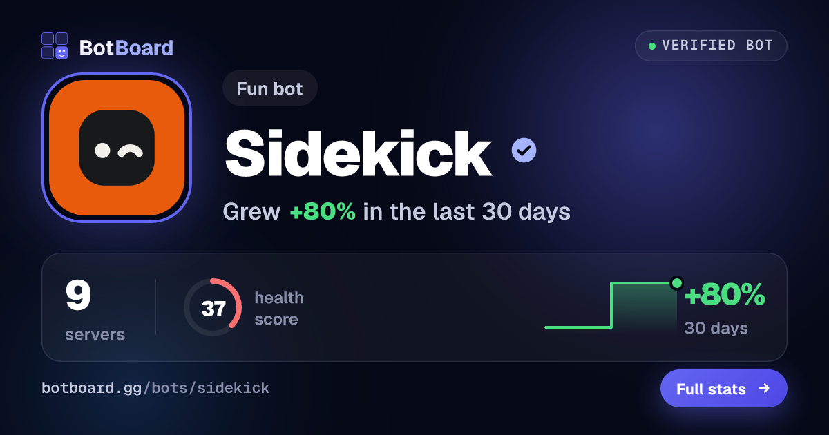 Share card for Sidekick