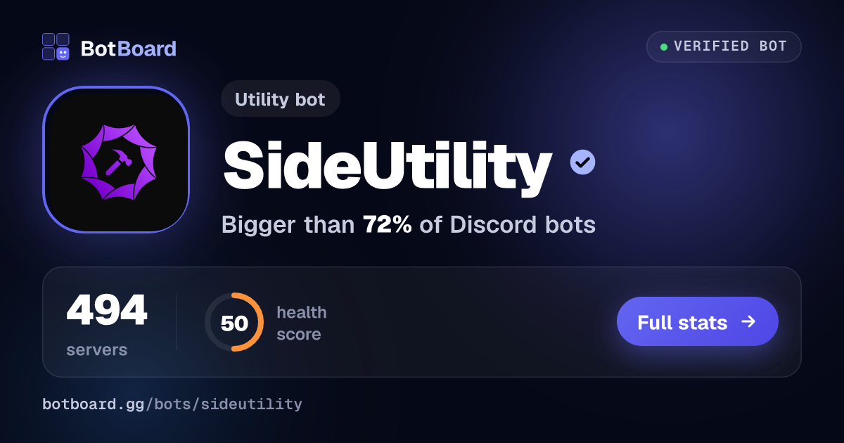 Share card for SideUtility