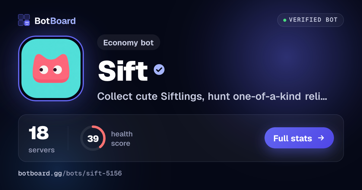 Share card for Sift
