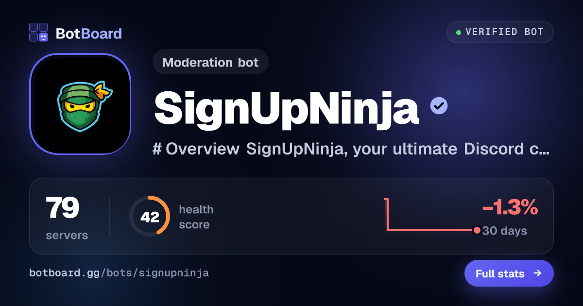 Share card for SignUpNinja