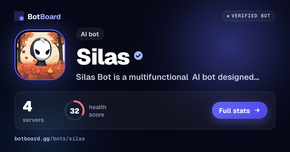 Share card for Silas