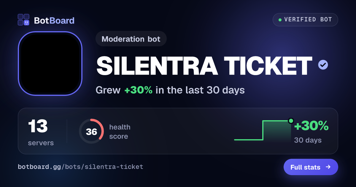 Share card for SILENTRA TICKET