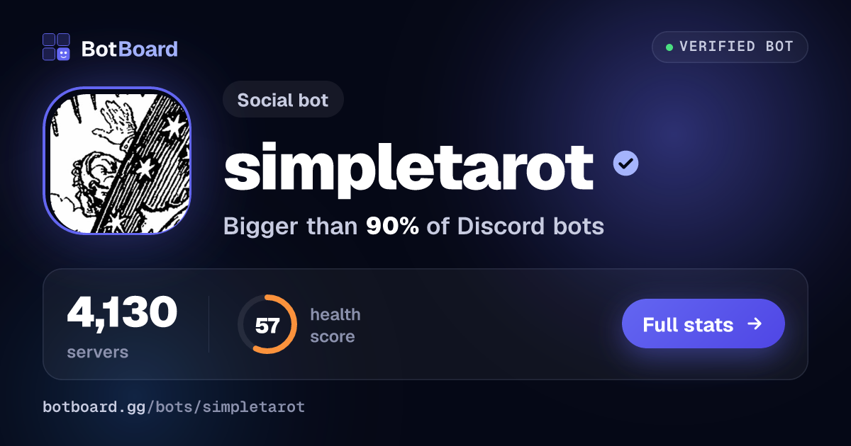 Share card for simpletarot