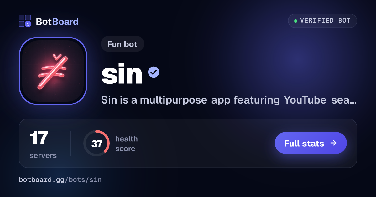 Share card for sin