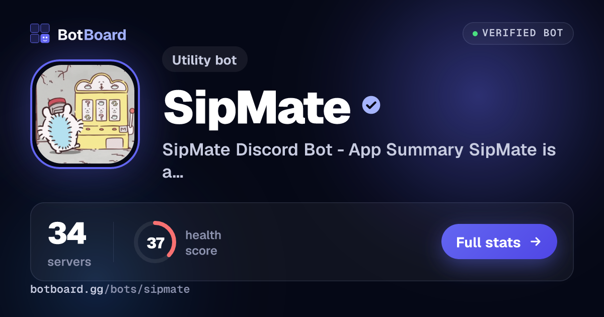 Share card for SipMate