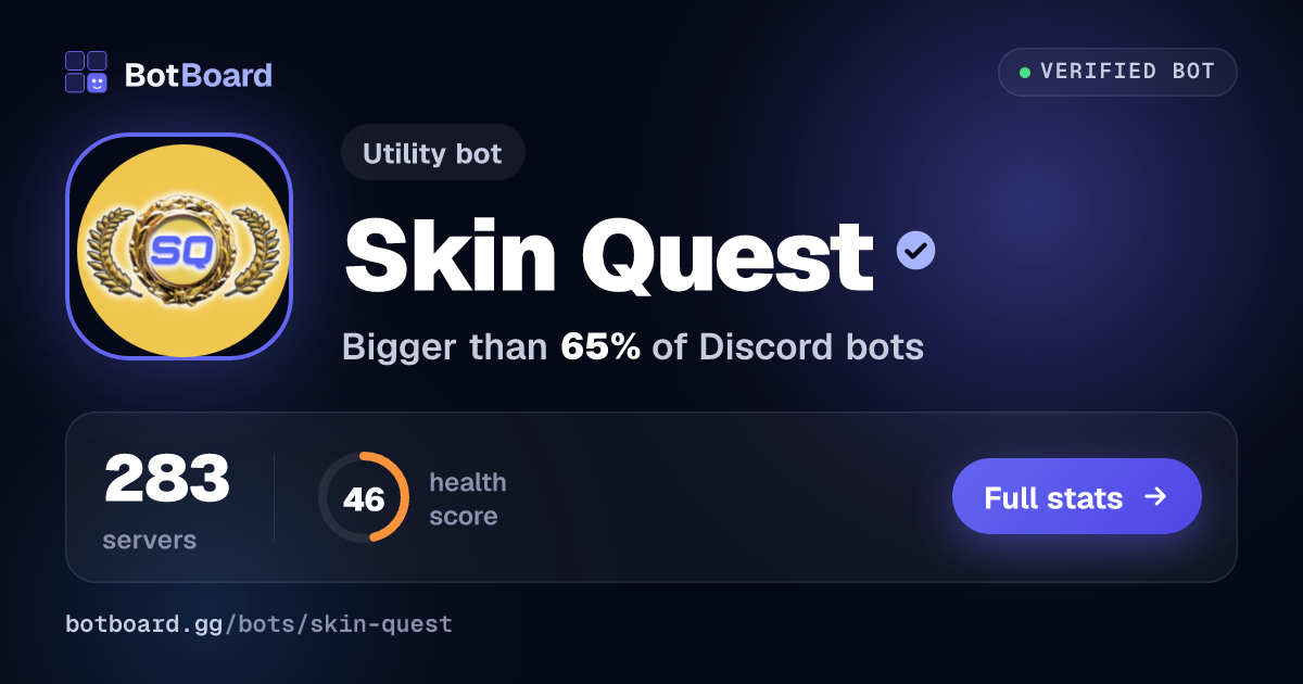 Share card for Skin Quest