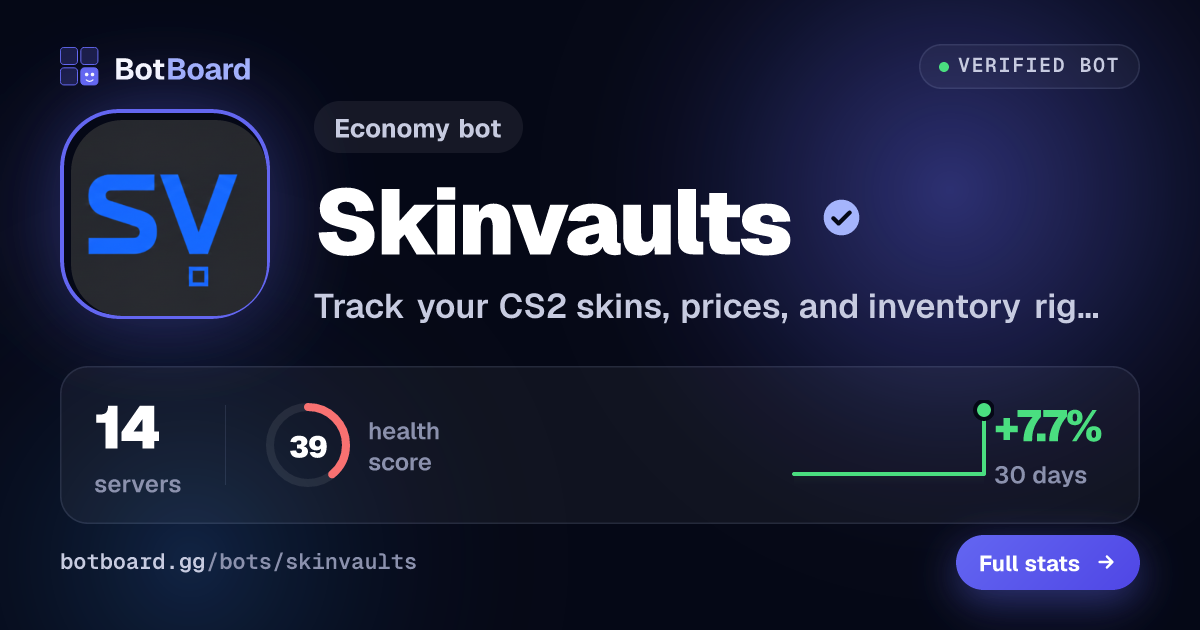 Share card for Skinvaults