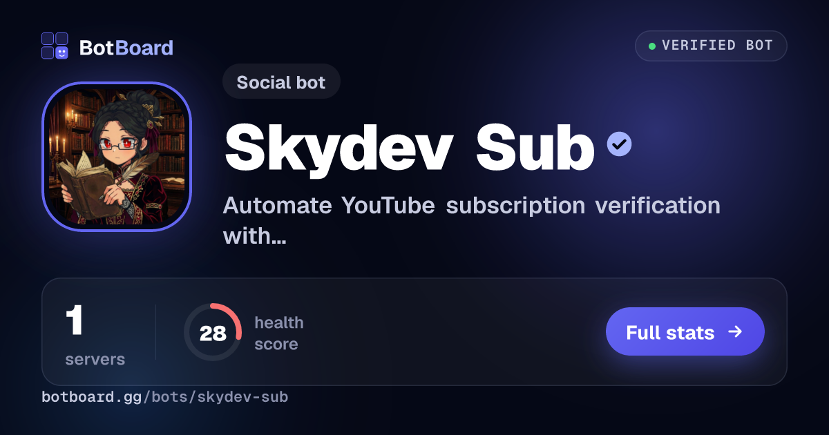 Share card for Skydev Sub