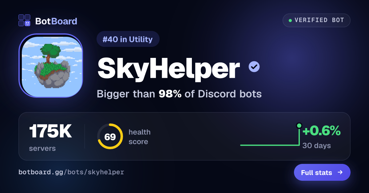 Share card for SkyHelper