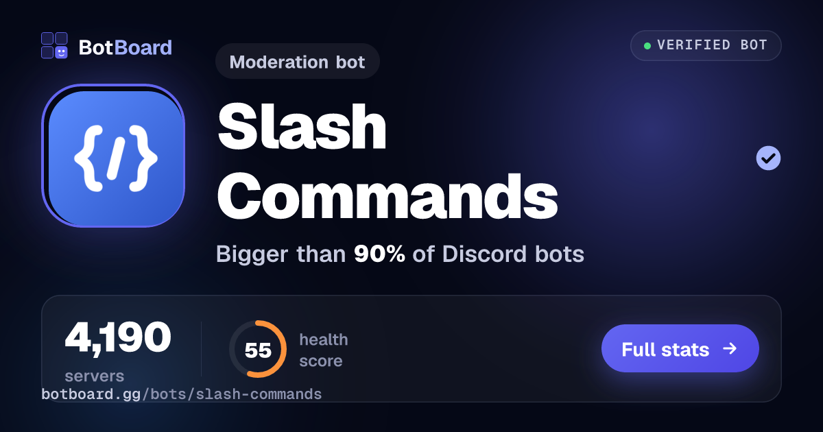 Share card for Slash Commands