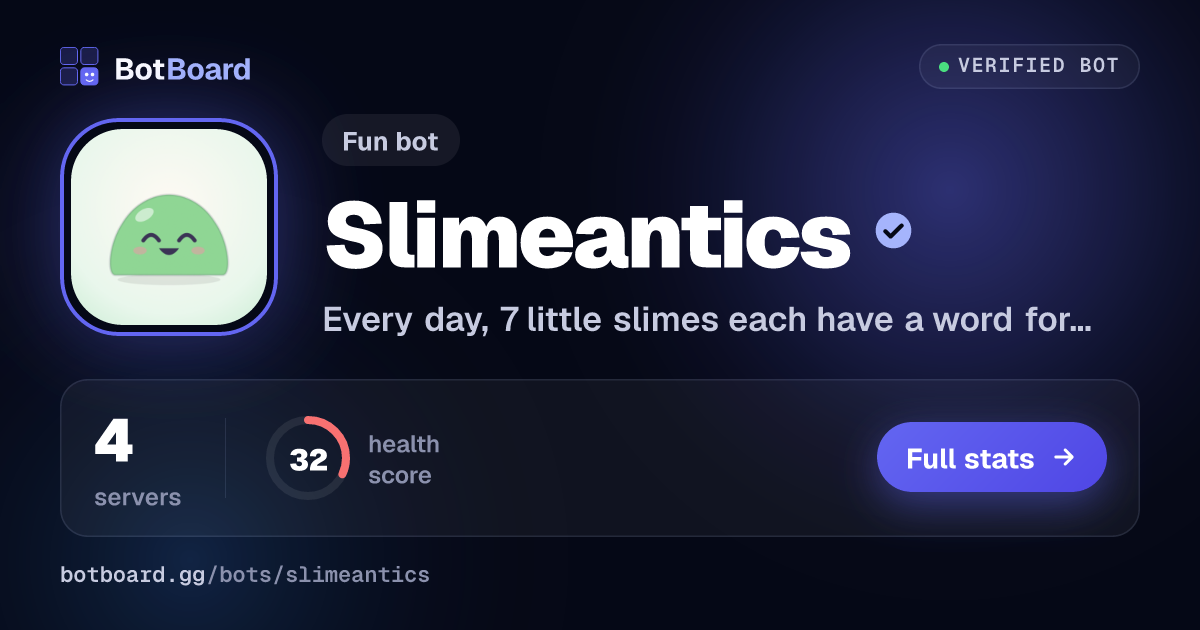 Share card for Slimeantics