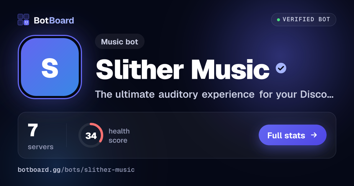 Share card for Slither Music