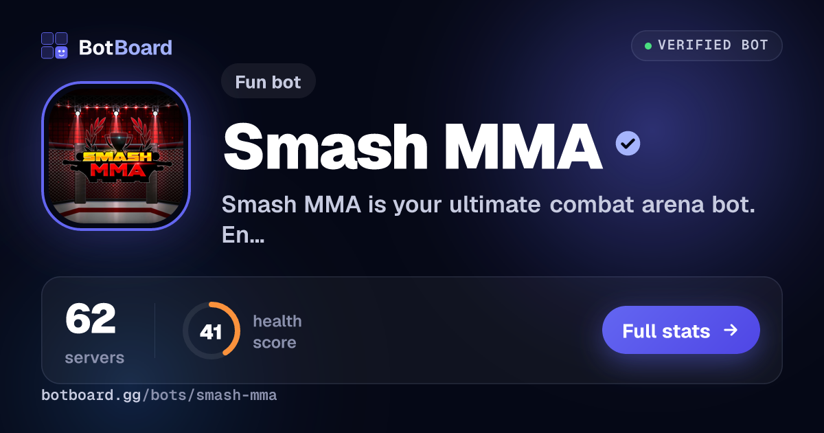 Share card for Smash MMA