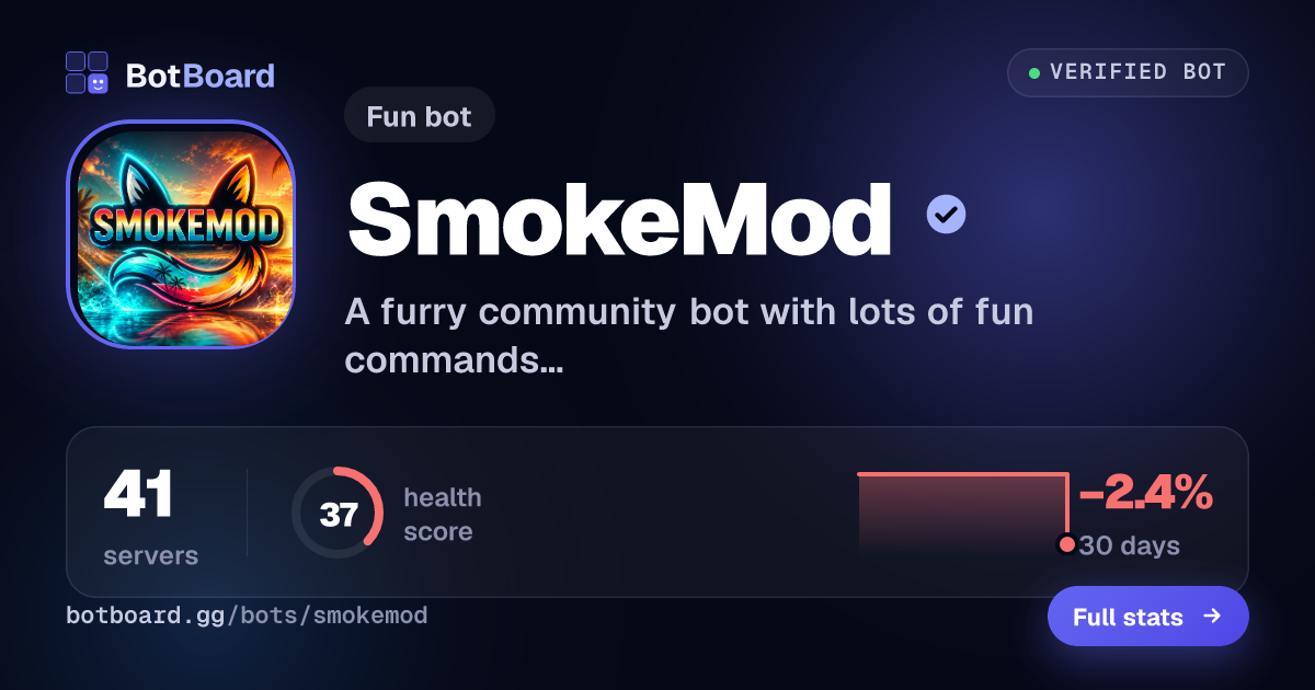 Share card for SmokeMod