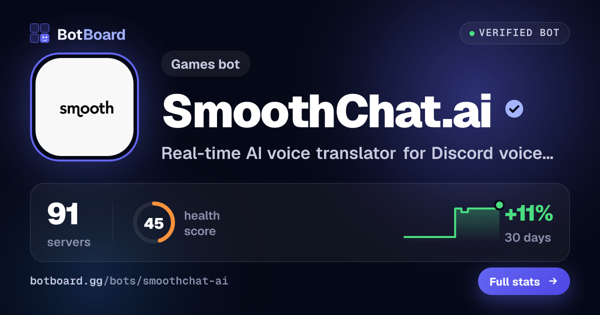 Share card for SmoothChat.ai