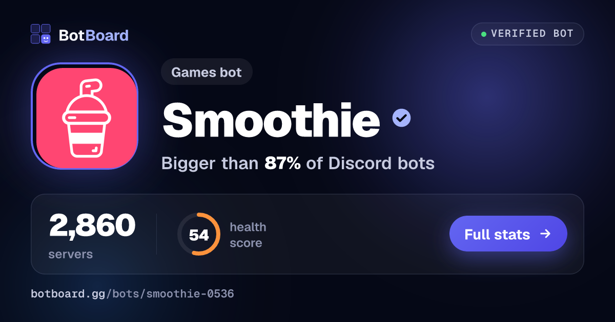 Share card for Smoothie