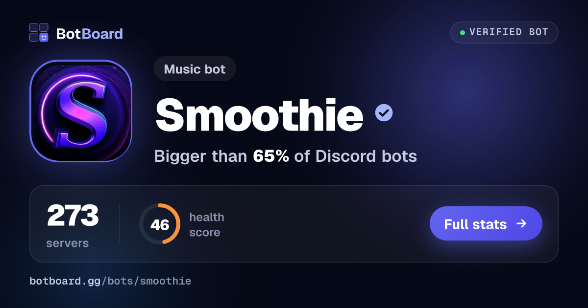 Share card for Smoothie