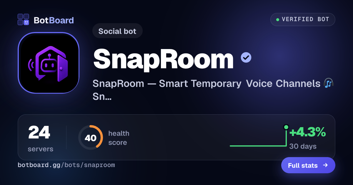 Share card for SnapRoom