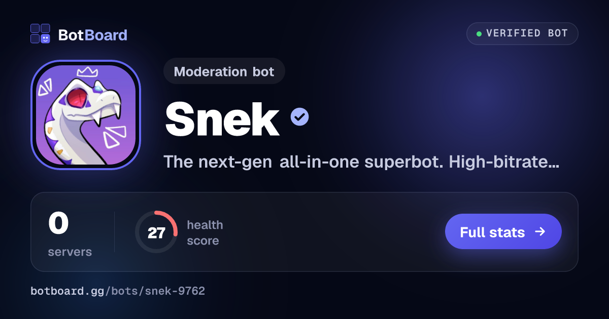 Share card for Snek