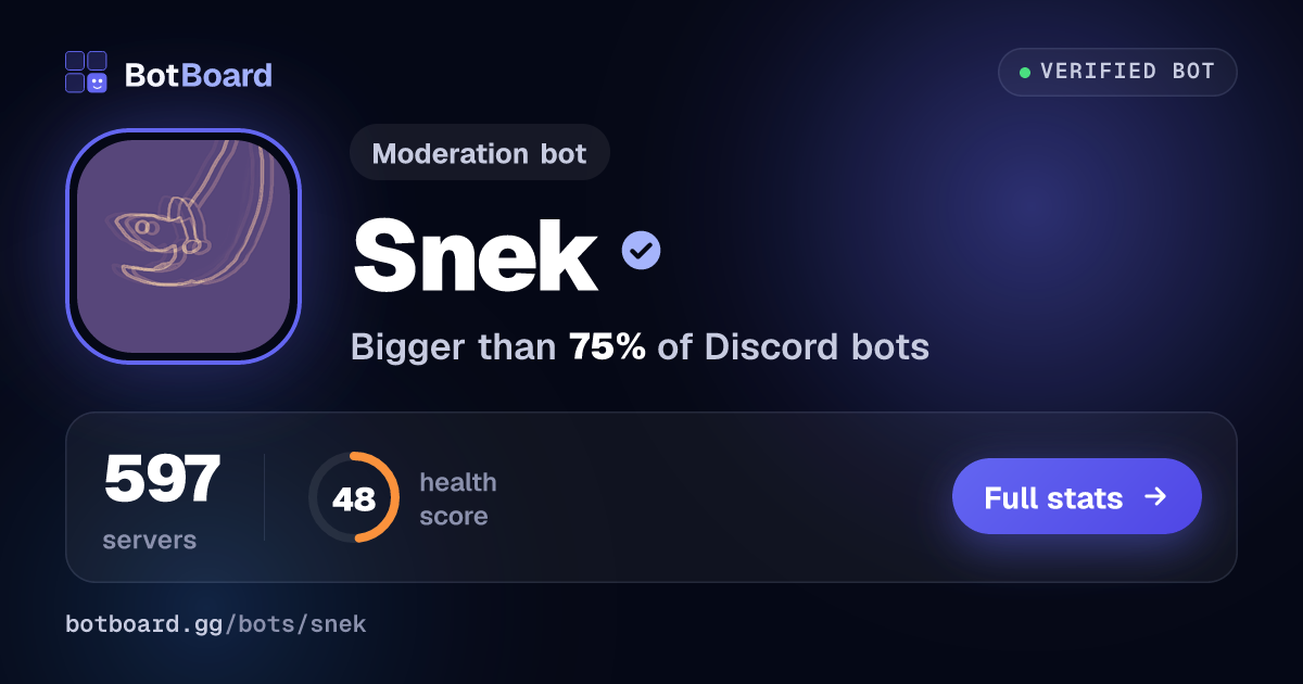Share card for Snek