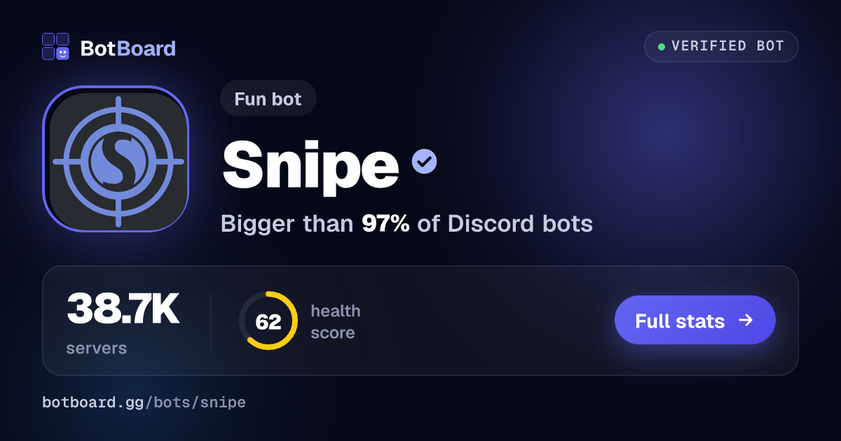 Share card for Snipe