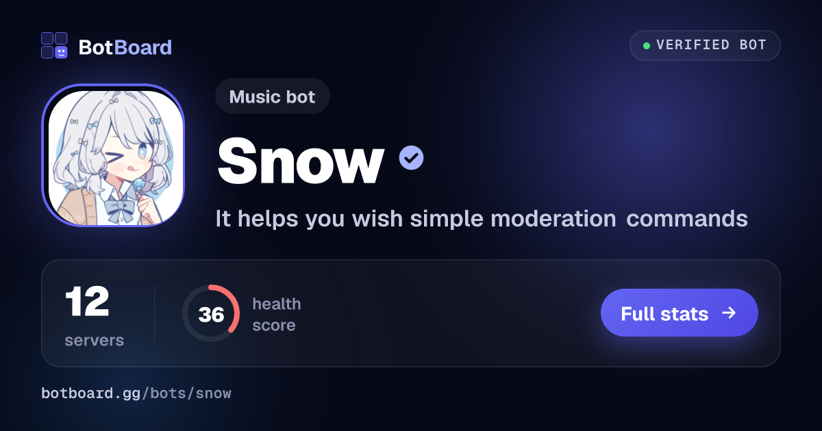 Share card for Snow