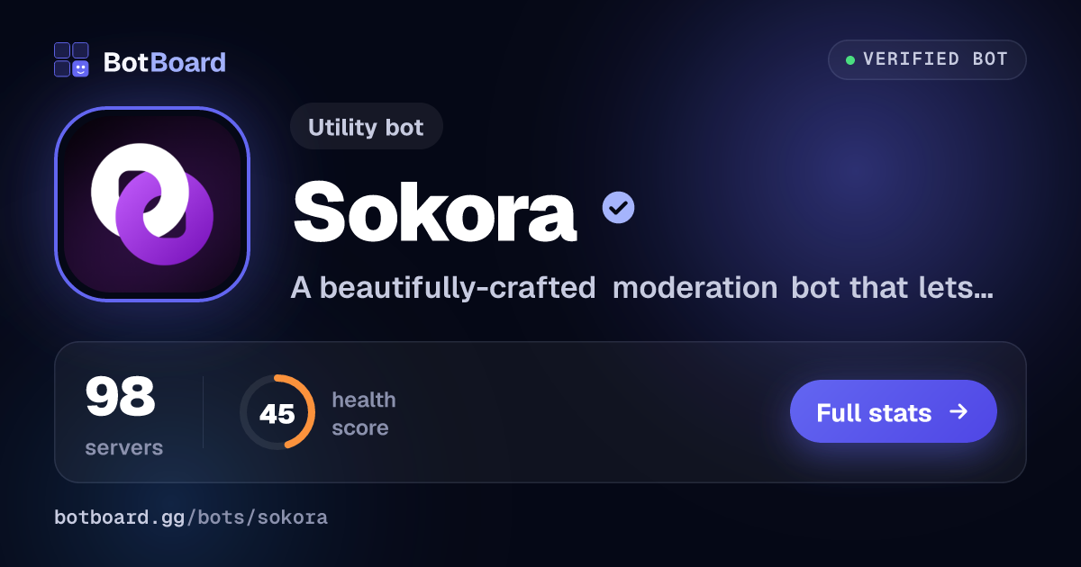 Share card for Sokora